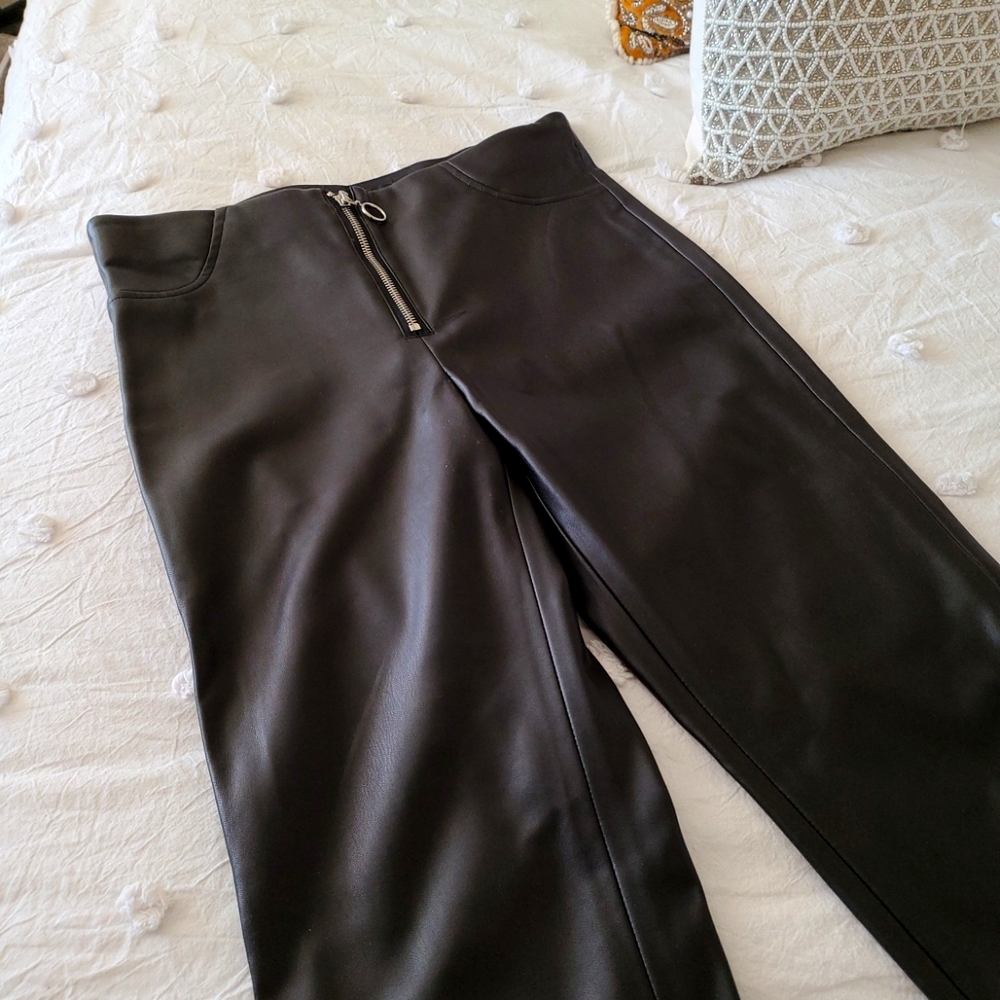 Zara Faux Leather Leggings